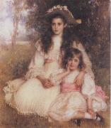 Robert Morrison The Browning Children oil painting reproduction